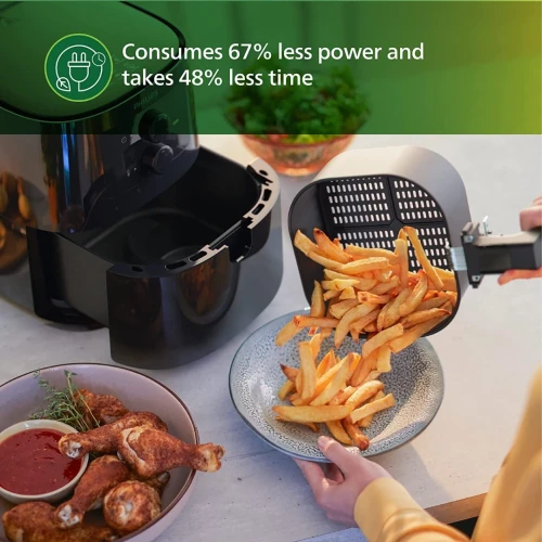 Friteuse PHILIPS Air Fryer, Utilise Seulement 90% Des Matières Grasses, 1400Watt