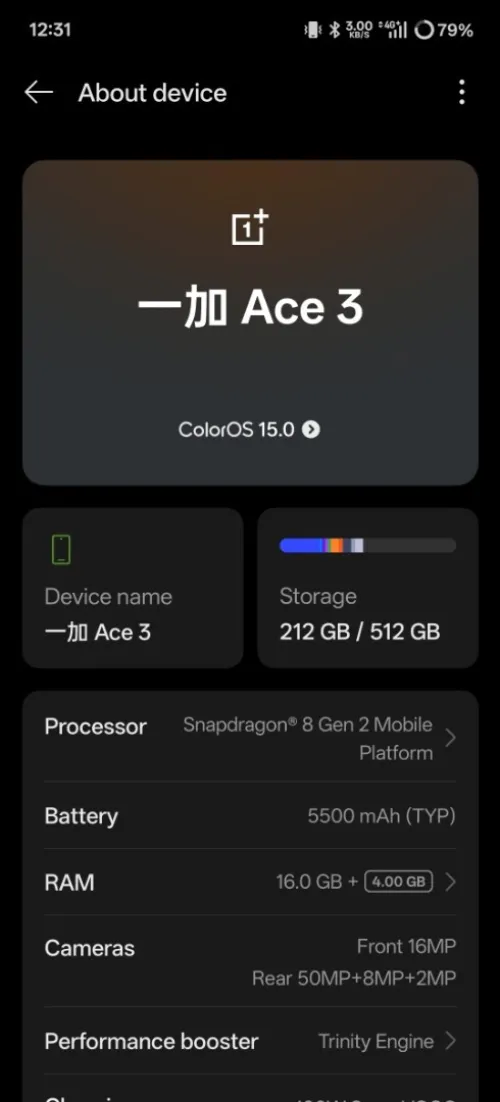 One plus 12r(ace 3) 