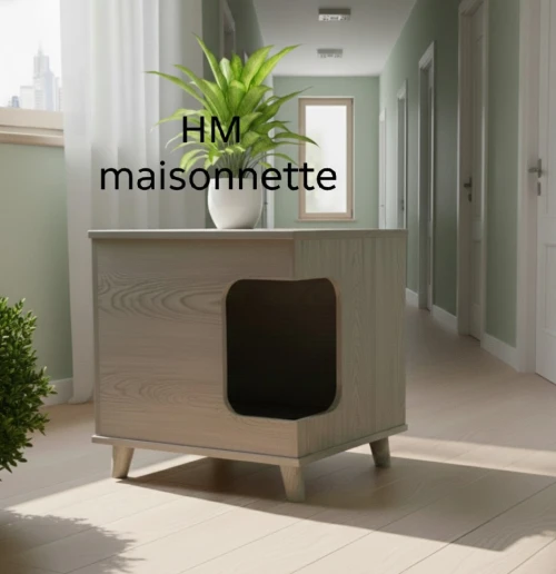 Niche maisonnette pour chat