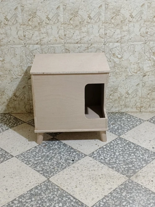 Fabrication niche chat design meuble décoratif