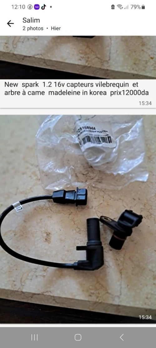 New  spark  1.2 16v capteurs vilebrequin  et arbre à came  madeleine in korea