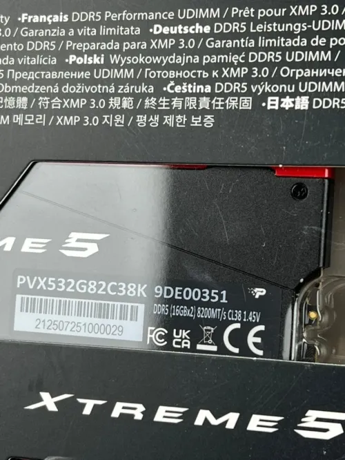 VIPERGAMING XTREME5 DDR5 32GB (2*16) 8200MT/S CL38