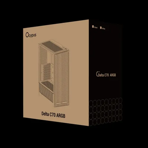 OCYPUS DELTA C70 BLACK ARGB 4 FANS