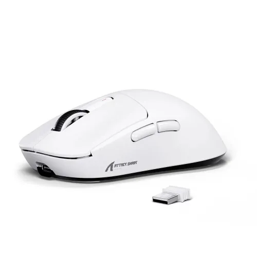 ATTACK SHARK X3 WIRELESS GAMING MOUSE PAW3395 SUPERLIGHT WHITE