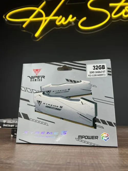 VIPERGAMING XTREME5 DDR5 32GB (2*16) 6400MT/S CL32 RGB SILVER