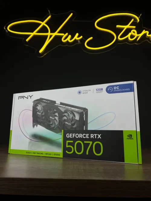 PNY GeForce RTX 5070 Triple Fan GPU 12GB OC GDDR7