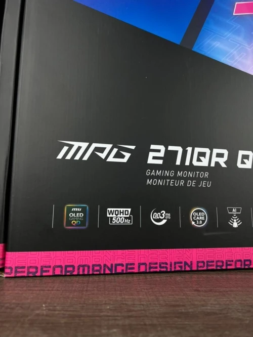 MSI MPG 271QR QD-OLED X50 Display HDR True pixels - 500 HZ - 0.03MS
