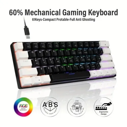 JEDEL KL-69 BLACK/WHITE BLUE SWITCH