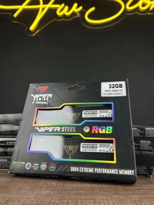 VIPERGAMING VIPERSTEEL DDR4 32GB (2*16) 3600MT/S CL20 RGB