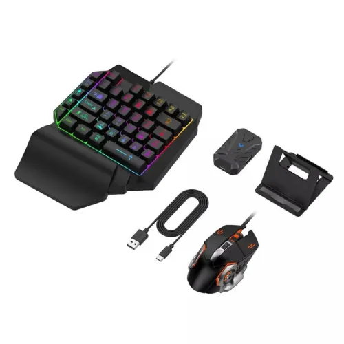 Mix Pro Clavier Souris 4en1 Pour smartphone Gaming PUBG-Fortnite-Call of duty-free fire