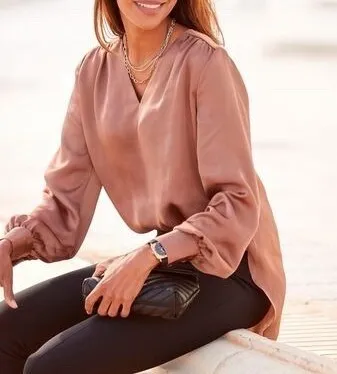 chemise satin femme élégante Kaba d Allemagne 