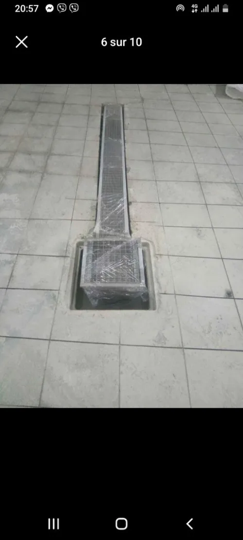 Caniveau et grille en inox alimentaire 304L 