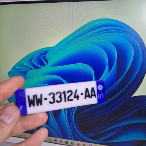 بورتكلي لوحة الترقيم السيارات Porte Cle Plaque Immatriculation
