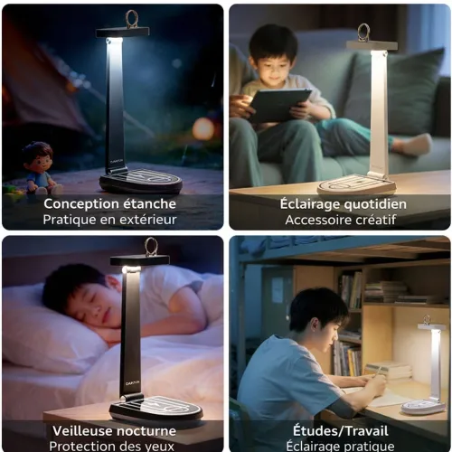 Lampe de bureau et chargeur de téléphone portable sans fil 15