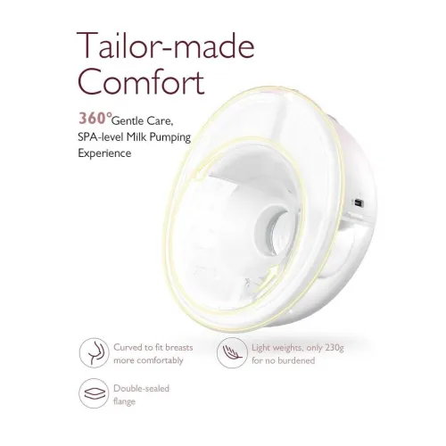 Tire-lait portable mains libres Momcozy M5, tire-lait électrique portable, téterelle à double joint