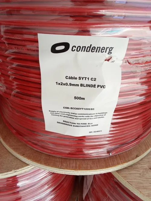 cable rouge incendie 0.9 