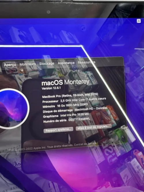 MacBook Pro 2015 15" i7 16G 2TB SDD 