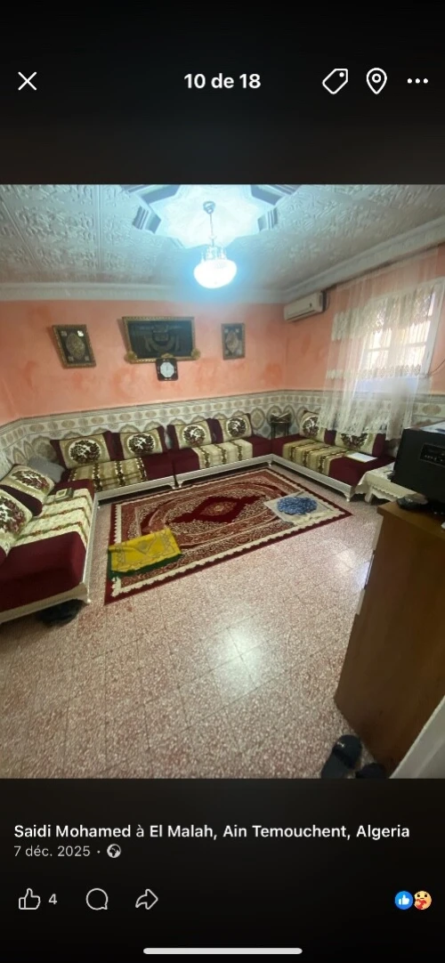 Vente Appartement F3 Aïn Témouchent El malah