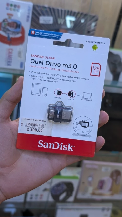 FLASHDISK SANDISK 128GB ORIGINAL USB 3.0/MICRO-USB
