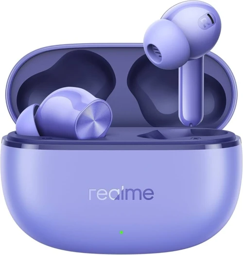 AIRPODS REALME T200 LITE BLACK/PURPLE - ORIGINAL