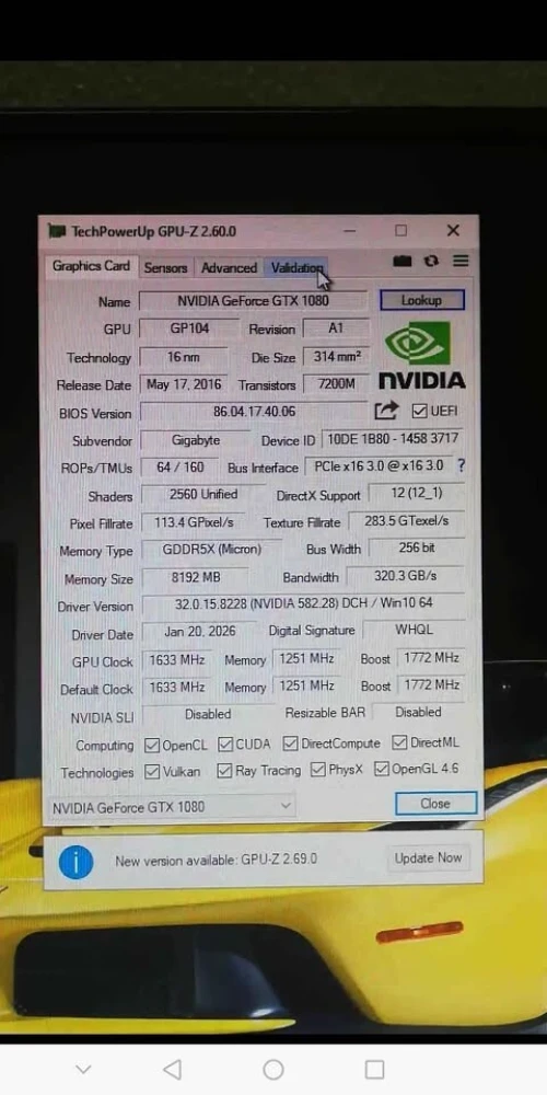 Gtx 1080 gigabyte oc