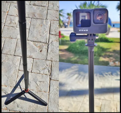 perche selfie trépied pour insta360 GoPro DJI action cam  