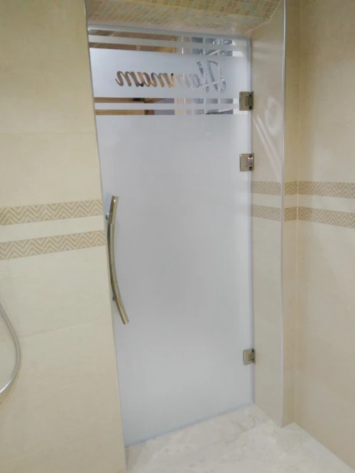 Cabine de douches italien sur mesure  rampe escalier inox 