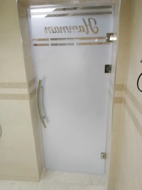 Cabine de douches italien sur mesure  rampe escalier inox 