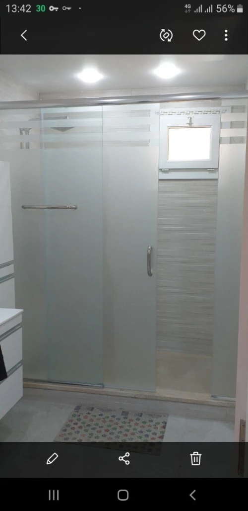 Cabine de douches italien sur mesure  rampe escalier inox 