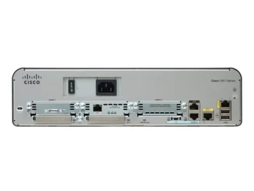 CISCO1941/K9, Cisco 1941 Router, 2 GE/2 EHWIC slots/512MB DRAM
