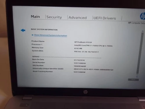 PC PORTABLE HP PROBOOK  470 G4