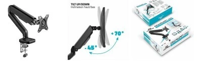  Support ecran articule pour un écran standard ou incurve de 17-32 pouces 