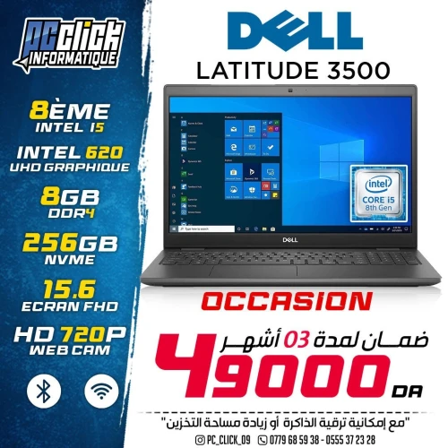 Dell Latitude 3500 i5 8265U 8G 256 SSD 15.6" Full HD