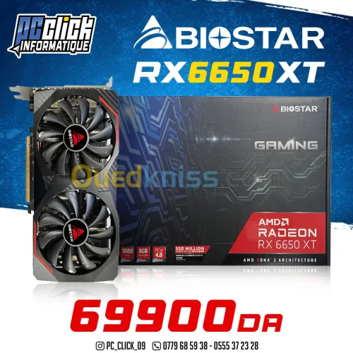 BIOSTAR AMD RADEON RX6650XT 8GB  