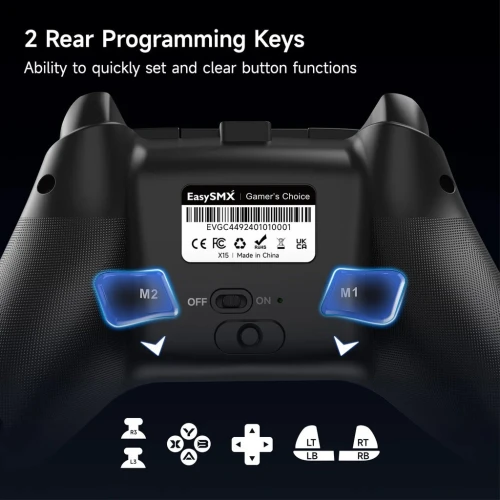 EasySMX X15 RGB Controller With Hall Trigger and Hall Joystick