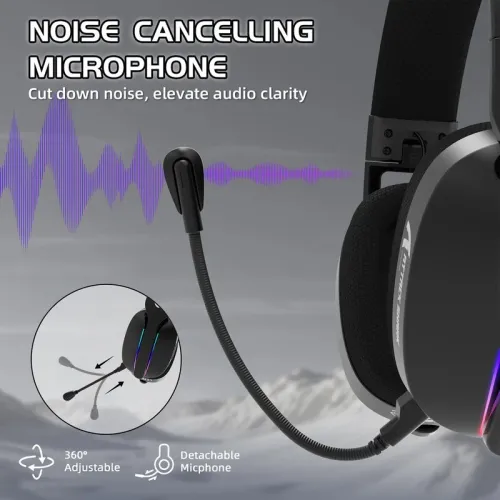 ATTACK SHARK L90 Foldable RGB Ultra-Light Tri-Mode Gaming Headset