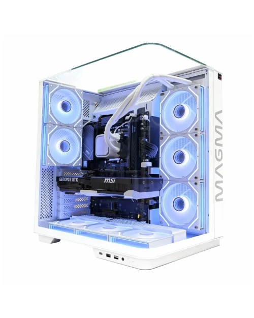 Case Magma V333R WHITE 8 FANS
