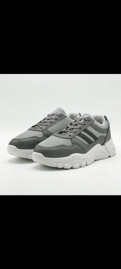 Chaussure streetwear casual confortable semelle absorbante au chocs - GRIS