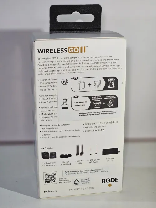 Microphone Rode wireless GOII