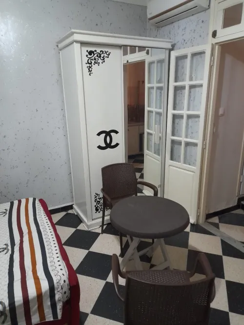 Meuble + tv + réfrigérateur 