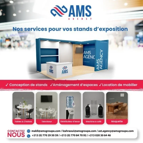 Amenegament de stand et location d'équipements evenementiels