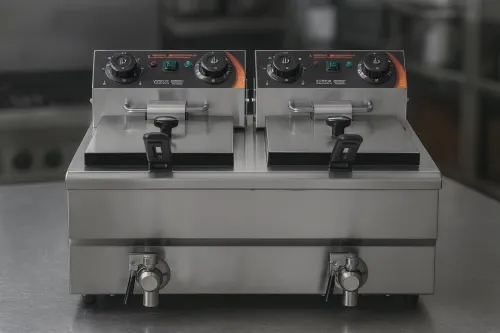 Friteuse double bacs professionnel