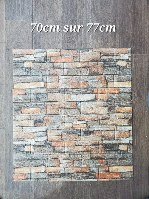 Plaque 3D et mosaïque adhésif