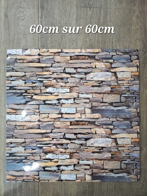 Plaque 3D et mosaïque adhésif