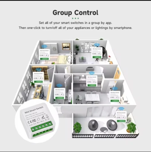 mini switch 16A "commutateur intelligent" 1ch, 2ch, 3ch
