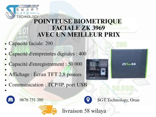pointeuse zkteco 3969