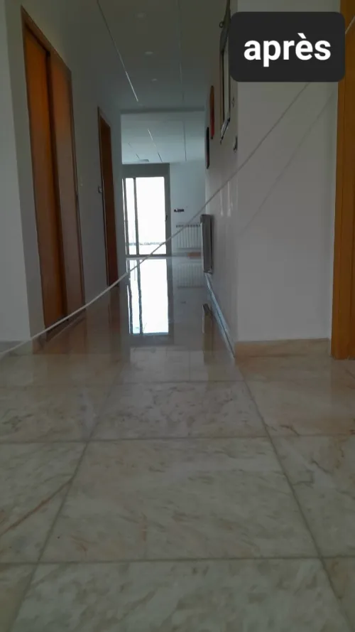 Ponçage et lustrage de carrelage et  marbre