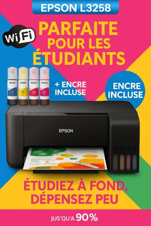 Epson EcoTank L3258 جديدة إقتصادية