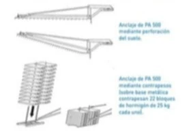 Panneau plateforme nacelle suspendu 