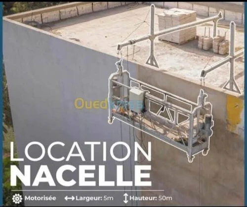 Nacelle plateforme panneau suspendu 
